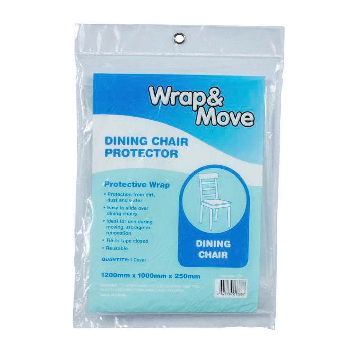 Wrap & Move Clear Dining Chair Protector