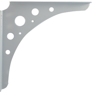 Carinya 200 x 200 x 25 x 2mm Euro Bracket - Single - Silver