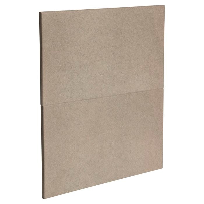 Kaboodle 600mm Raw Board Modern Drawer Panels - 2 Pack