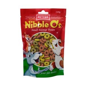 Peters Nibble Os Small Animals Food Treats 6 X 120g