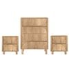 Cosmoliving 4 Chest of Drawers Dresser Tallboy and 2 Bedside Tables