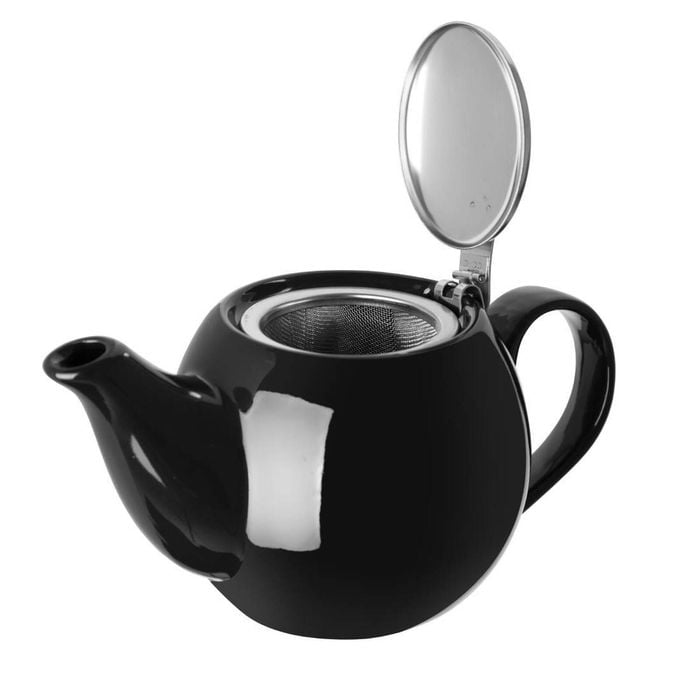 Olympia Cafe Teapot Porcelain Black 510ml Commercial Beverage Service