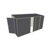 Build-a-Shed 1.5 x 3.7 x 2m Single Sliding Side Door Skillion Shed - Grey