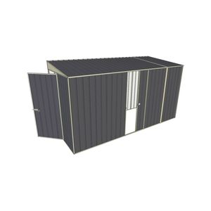 Build-a-Shed 1.5 x 3.7 x 2m Single Sliding Side Door Skillion Shed - Grey