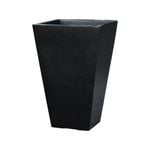 Northcote Pottery 32cm Black Tapered Square Pot