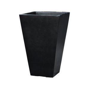 Northcote Pottery 32cm Black Tapered Square Pot
