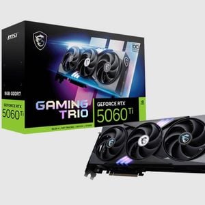 Msi Rtx 5060 Ti Gaming Trio Oc Gpu - 8gb Gddr7, 2647mhz Boost, Hdmi, Cuda 4608 Units