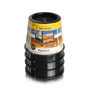Slipstick 76mm Black Furniture Riser - 4 Pack