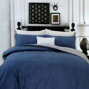 Bloomington 250TC Halifax Cotton Reversible Quilt Cover Set Queen