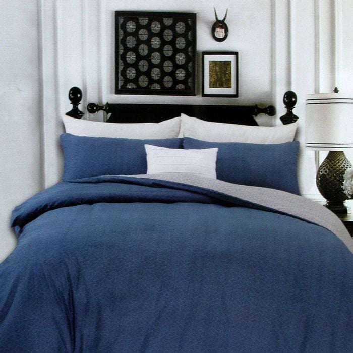 Bloomington 250TC Halifax Cotton Reversible Quilt Cover Set Queen