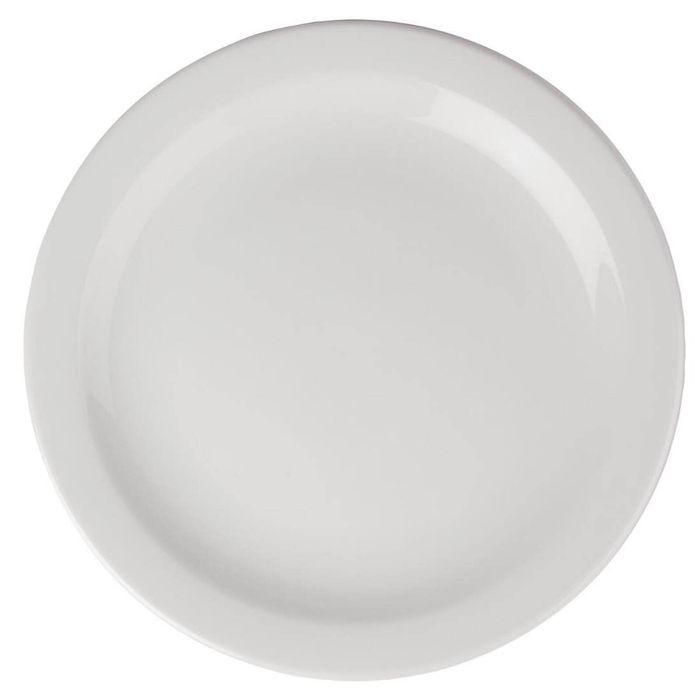 Olympia Plates Athena Narrow Rimmed 6 Pack 284mm Commercial Dinnerware Crockery