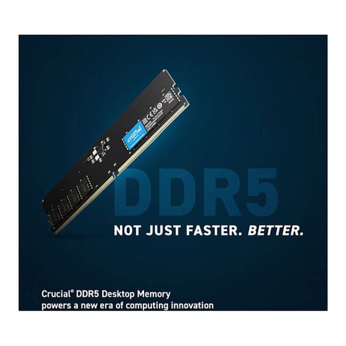 Crucial 8GB(1x8GB) DDR5-5600 UDIMM Memory [CT8G56C46U5] - Bunnings