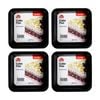 4PK Culinary Kitchen Non-Stick Square Cake Baking Pan Tray 22x22x4.5cm