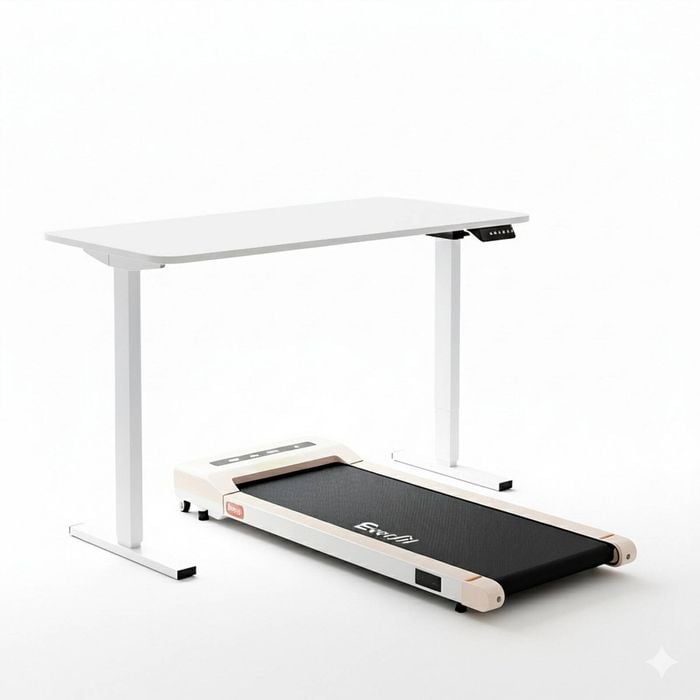 Artiss Electric Treadmill with 140cm Automatic Standing Desk Walking Pad 360mm