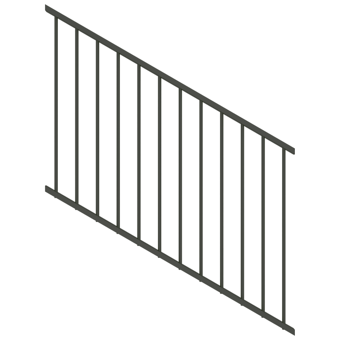 ProtectorAl 350-1200 x 900mm Woodland Grey Raked 16-30º Flat Top Garden Fence Panel
