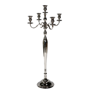 Ssh Collection Elizabeth 80cm Tall 5 Candle Candelabra - Nickel