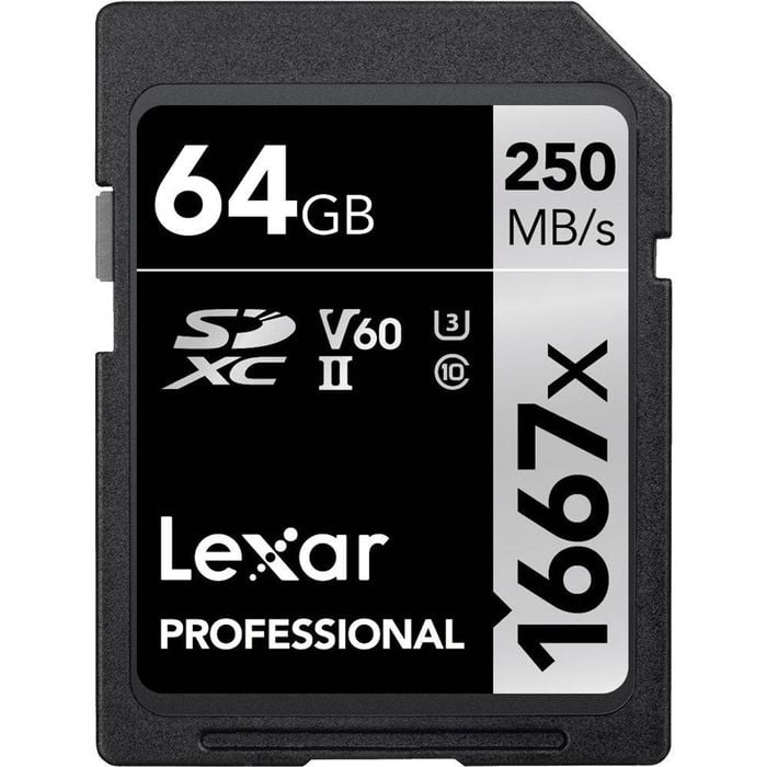 Lexar Professional 1667x SDXC UHS-II SD Card - 64GB