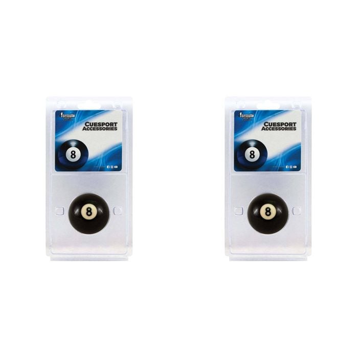 2PK Formula Sports No. 8 Ball 2" Blister Billiard/Pool Game - Black