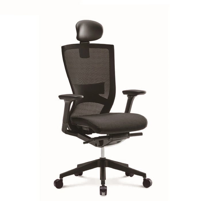 FURSYS CHA4300W SIDIZ T50(HLDA) Black Frame Office Desk Chair