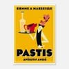 Galrie Comme et Marseilles Pastis Retro Print- French Vintage Poster Décor Art, Poster Only, A4 21 x 30cm (8 x 12inch)