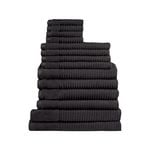 Jenny Mclean Royal Excellency 600GSM 14PC Bath Linen Set 4Bath-Towels+4Hand-Towels+4 Face Towels+2 Bath Mat
