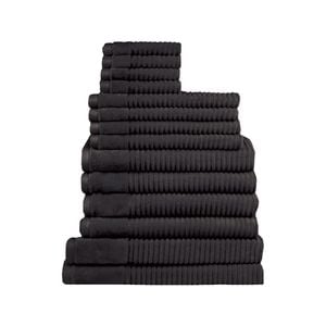 Jenny Mclean Royal Excellency 600GSM 14PC Bath Linen Set 4Bath-Towels+4Hand-Towels+4 Face Towels+2 Bath Mat