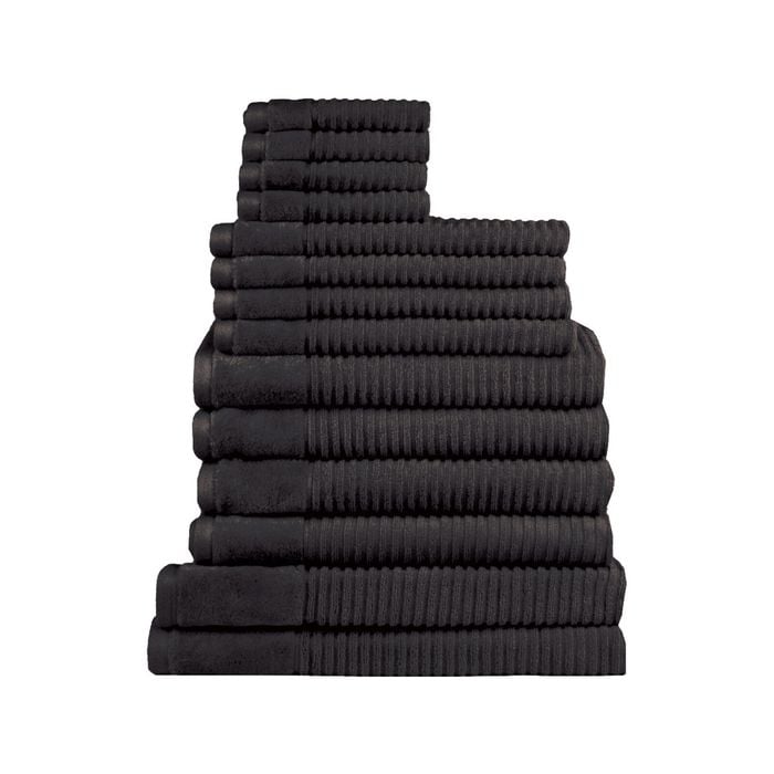 Jenny Mclean Royal Excellency 600GSM 14PC Bath Linen Set 4Bath-Towels+4Hand-Towels+4 Face Towels+2 Bath Mat