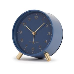 One Six Eight London Jasper Navy Silent Alarm Clock