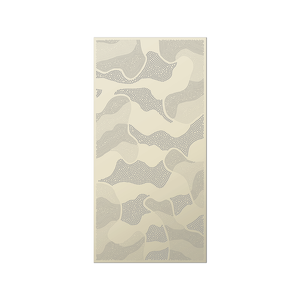 Walpix 1775 x 875 x 2mm Magnolia Folded Profile Gold Country Perforated Aluminium Decorative Screen