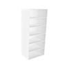 Lugna 2048 x 900 x 580mm White 5 Shelf Storage Cabinet