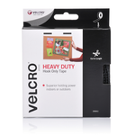VELCRO 25mm x 3m Black Heavy Duty Hook Only Tape