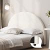 Oikiture Bed Head King Single Size Headboard Bedhead White Boucle