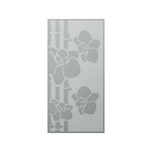 Walpix 2400 x 1200 x 3.0mm Perforated Aluminium Decorative Screen Flat Profile Tropical Full Perf - Woodland Grey