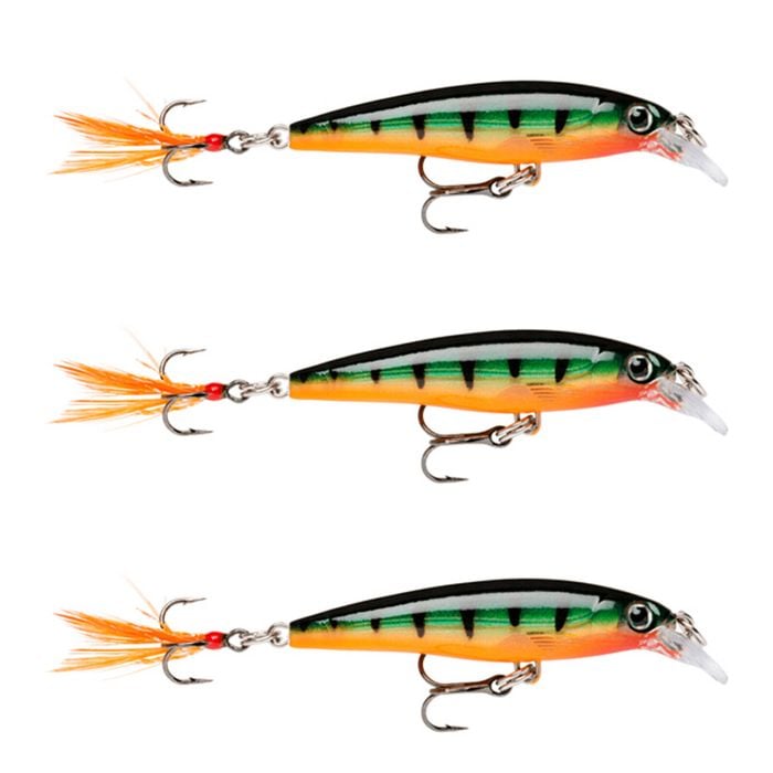 3x Rapala 8cm X Rap Jerkbait/Slashbait Hard Body Fishing Lures - Perch