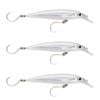 3x Rapala 12cm Saltwater X Rap Long Cast Sink Minnow Fishing Lures - Ghost