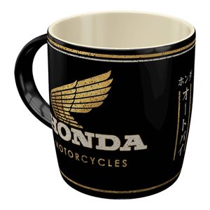Nostalgic Art Ceramic Mug Honda MC Motorcycles Coffee - Black