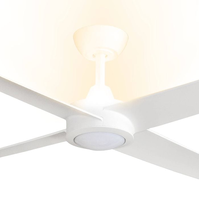 ThreeSixty 122cm White 4 Blade DC Ambience Ceiling Fan With Uplight And Downlight - 122cm White