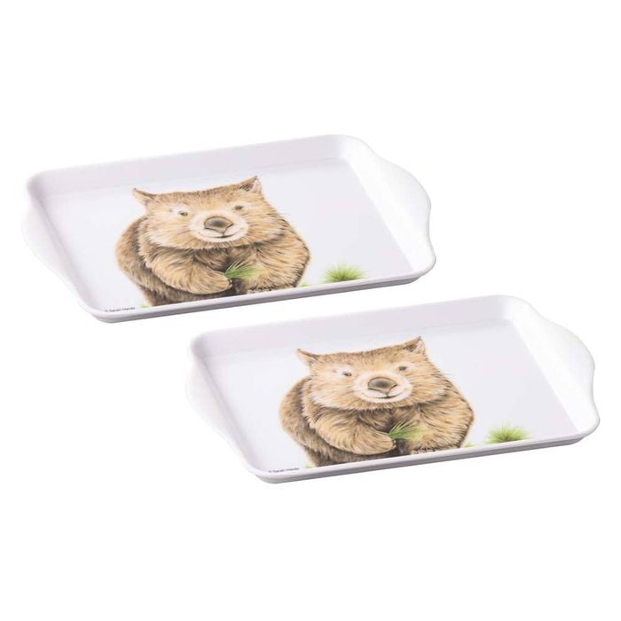 Ashdene Bush Buddies Wombat Set Of 2 Scatter Trays