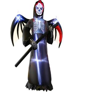 Lifebay Halloween Inflatable Grim Reaper with Radar Sound Control