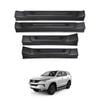 AUSGO Black ABS Door Sill Protector for Toyota Fortuner 2015-Onwards Scuff Plate Cover