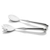 2pc Wilkie Brothers Stainless Steel Stirling Spoon & Fork Salad Serving Set