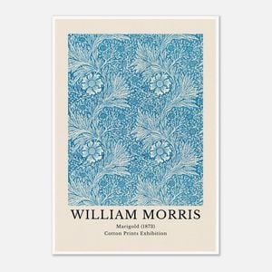 Galrie William Morris Marigold Cotton Print Exhibition from 1873 - Timeless Artistry, Poster Only, A3 30 x 42cm (12 x 16inch)