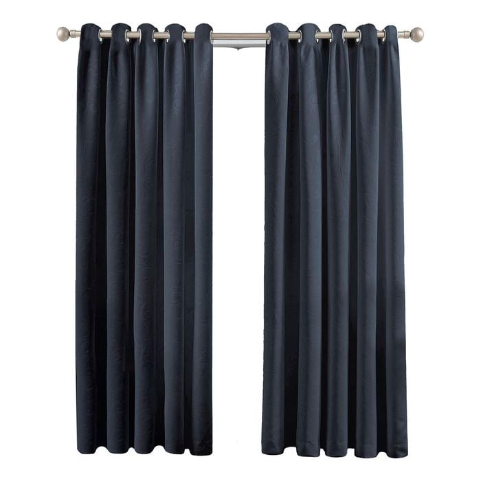 Mollers 180 x 223cm Denim Thornton Room Darkening Eyelet Curtain
