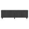 Sorrento 4 Door Tv Unit 180cm - Woodgrain Black