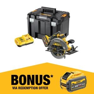 DeWALT 54V FlexVolt XR Li-Ion Cordless Brushless 184mm 7" Circular Saw 9.0Ah Kit DCS578X1-XE