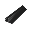 Metal Mate 27.95 x 12.7 x 1.7mm 3m Aluminium Section Sail Track - Black