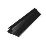 Metal Mate 27.95 x 12.7 x 1.7mm 3m Aluminium Section Sail Track - Black
