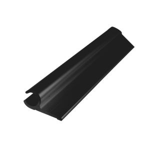 Metal Mate 27.95 x 12.7 x 1.7mm 3m Aluminium Section Sail Track - Black