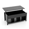 Costway Lift Top Coffee Table Square Center Tea Table Black