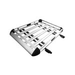 Elora Car Roof Rack Basket Luggage Carrier Vehicle Cargo Rails 140x100cm Silver